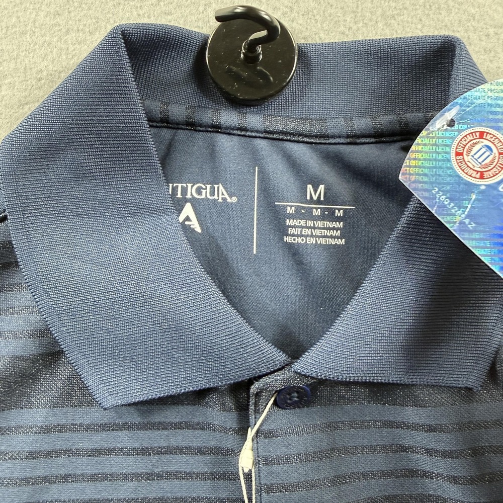 Arizona Wildcats Shirt Mens‎ Medium Blue NCAA Golf Antigua Polo Striped Top - Picture 5 of 7